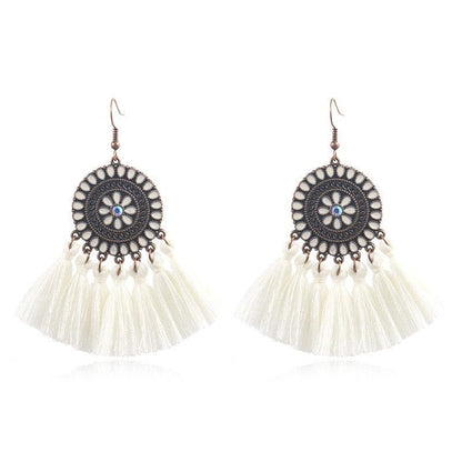 Fringed Boho Drop Tassel Earrings Earrings - The Burner Shop