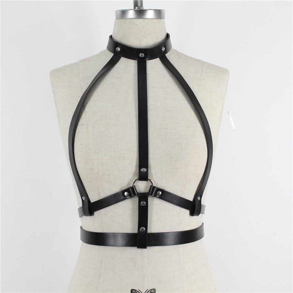 Garter Belt Bralette Body Harness - The Burner Shop