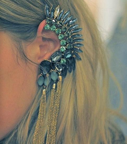 Gem Crystal Ear Cuff Ear Cuffs - The Burner Shop