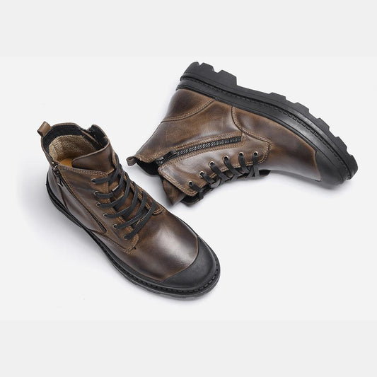 Genuine Handmade Leather Boots Boots - The Burner Shop