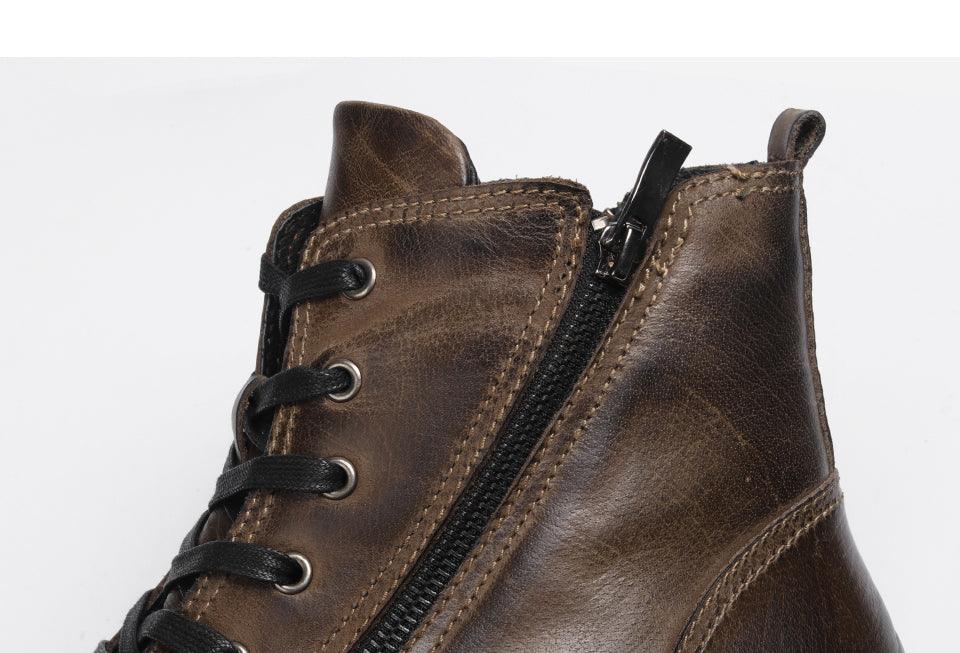 Genuine Handmade Leather Boots Boots - The Burner Shop