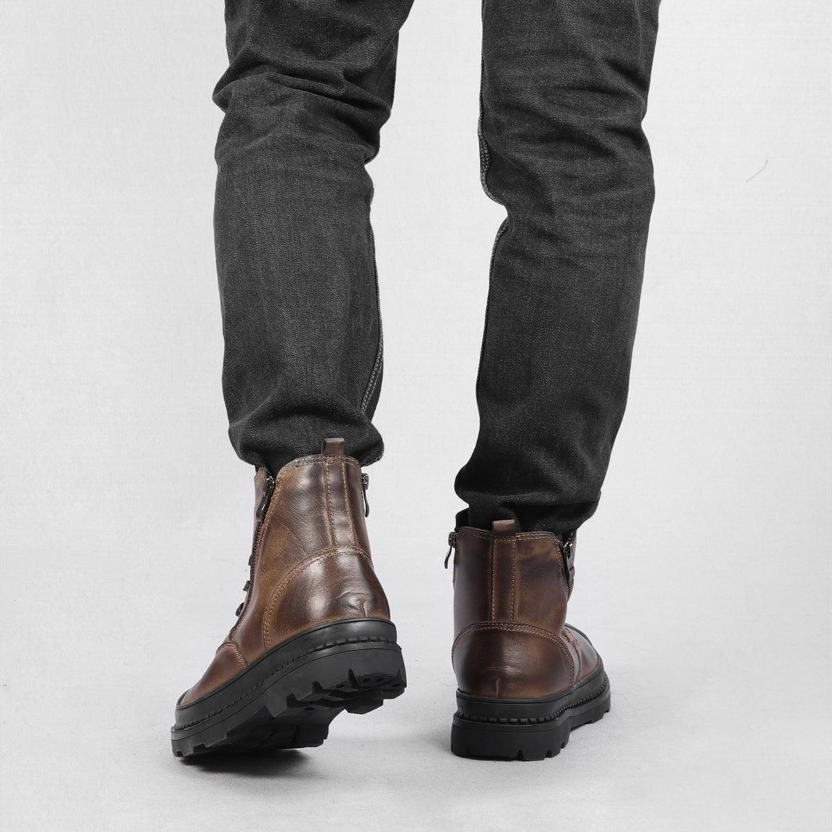 Genuine Handmade Leather Boots Boots - The Burner Shop
