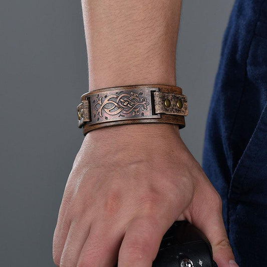 Genuine Leather Wrap Bracelets Bracelets - The Burner Shop