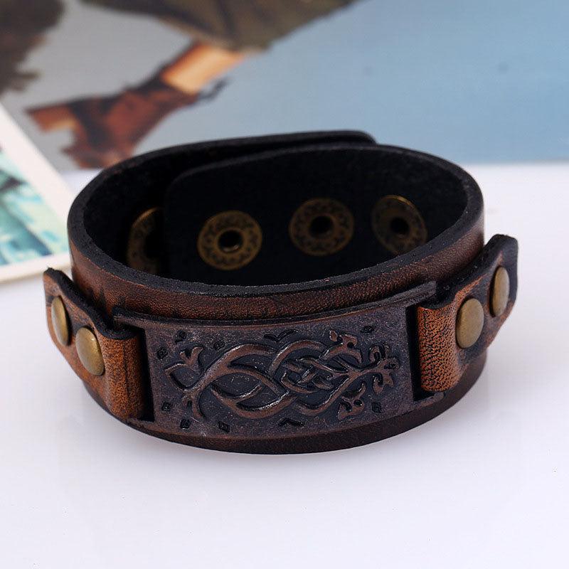 Genuine Leather Wrap Bracelets Bracelets - The Burner Shop