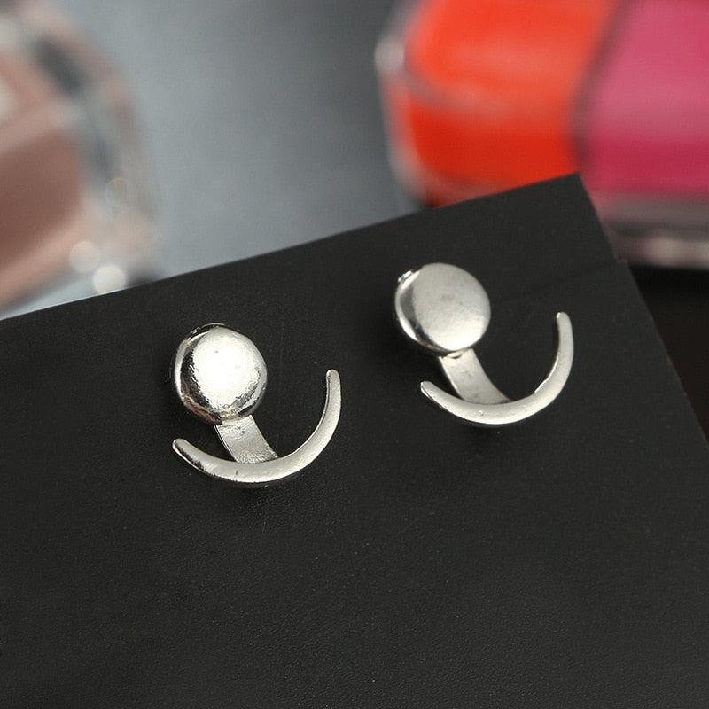 Geometric Boho Moon Earrings Earrings - The Burner Shop