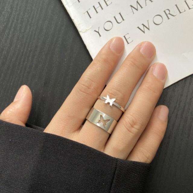 Geometric Ring Set Rings - The Burner Shop