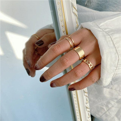 Geometric Ring Set Rings - The Burner Shop