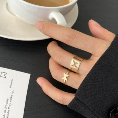 Geometric Ring Set Rings - The Burner Shop