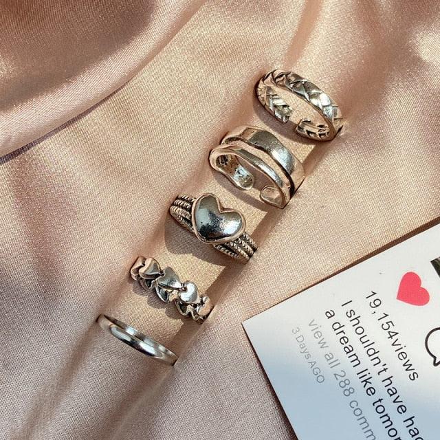 Geometric Ring Set Rings - The Burner Shop