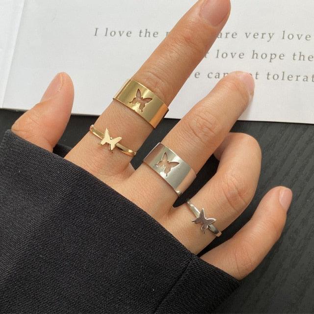 Geometric Ring Set Rings - The Burner Shop
