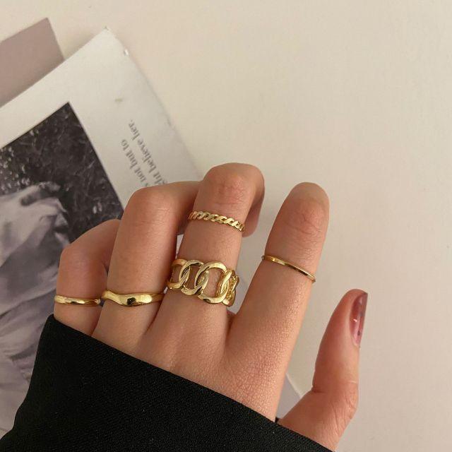 Geometric Ring Set Rings - The Burner Shop