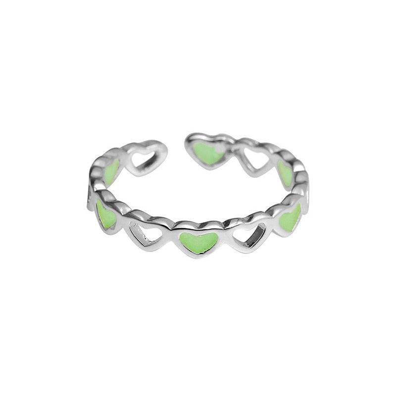 Glow in the Dark Adjustable Ring Rings - The Burner Shop