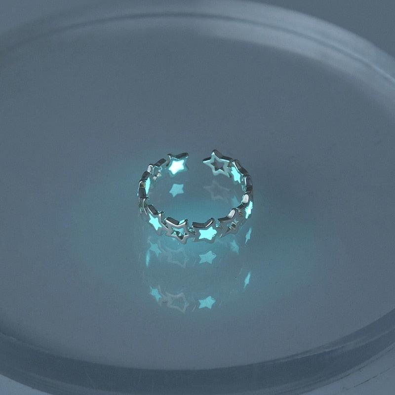 Glow in the Dark Adjustable Ring Rings - The Burner Shop