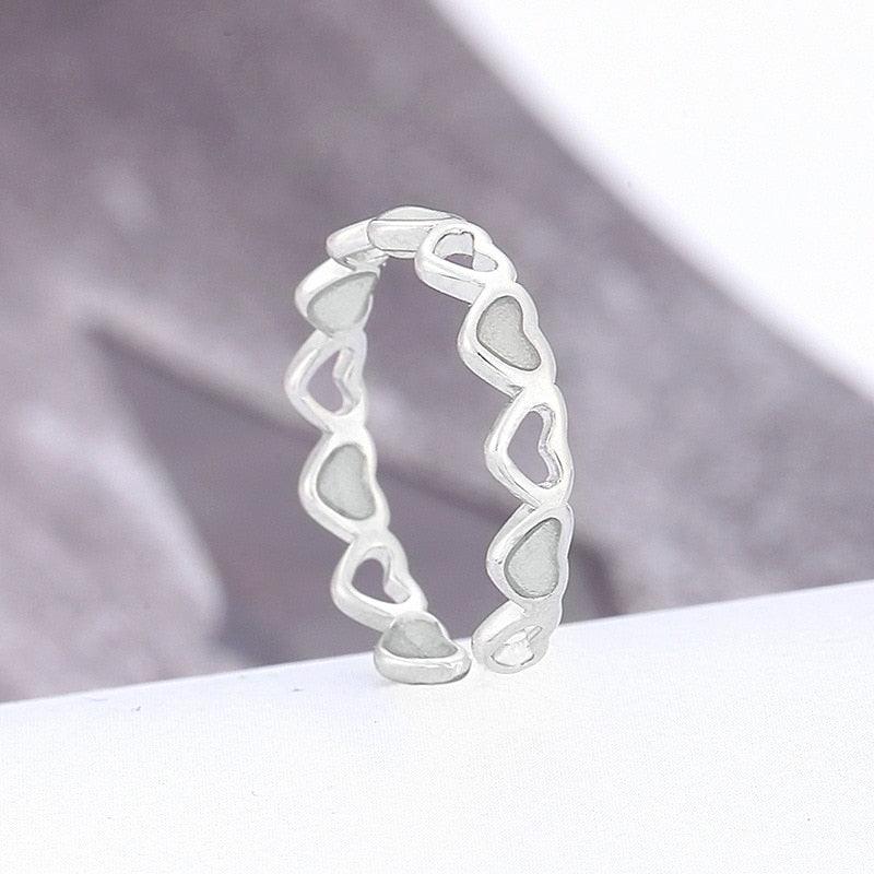 Glow in the Dark Adjustable Ring Rings - The Burner Shop
