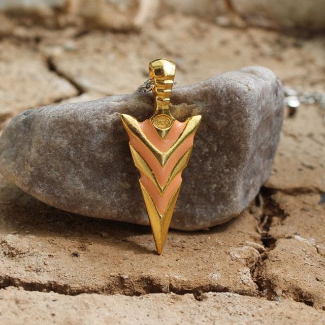 Glow in the Dark Chain Arrow Pendant Necklaces - The Burner Shop