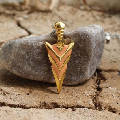 Glow in the Dark Chain Arrow Pendant Necklaces - The Burner Shop