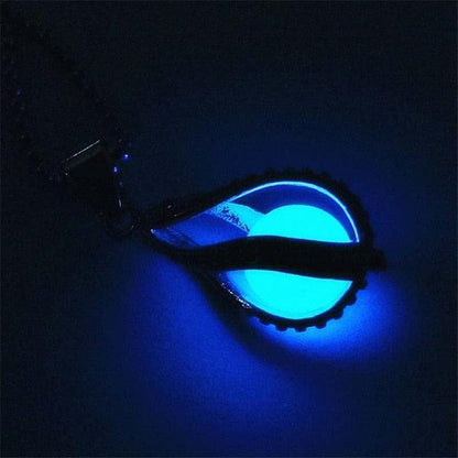 Glow In The Dark Silver Necklace Necklaces - The Burner Shop