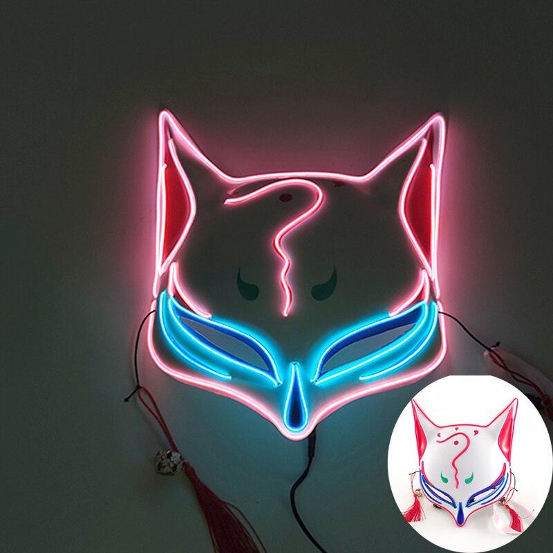 Glowing Bunny Wire Mask Face Masks - The Burner Shop