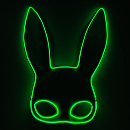 Glowing Bunny Wire Mask Face Masks - The Burner Shop