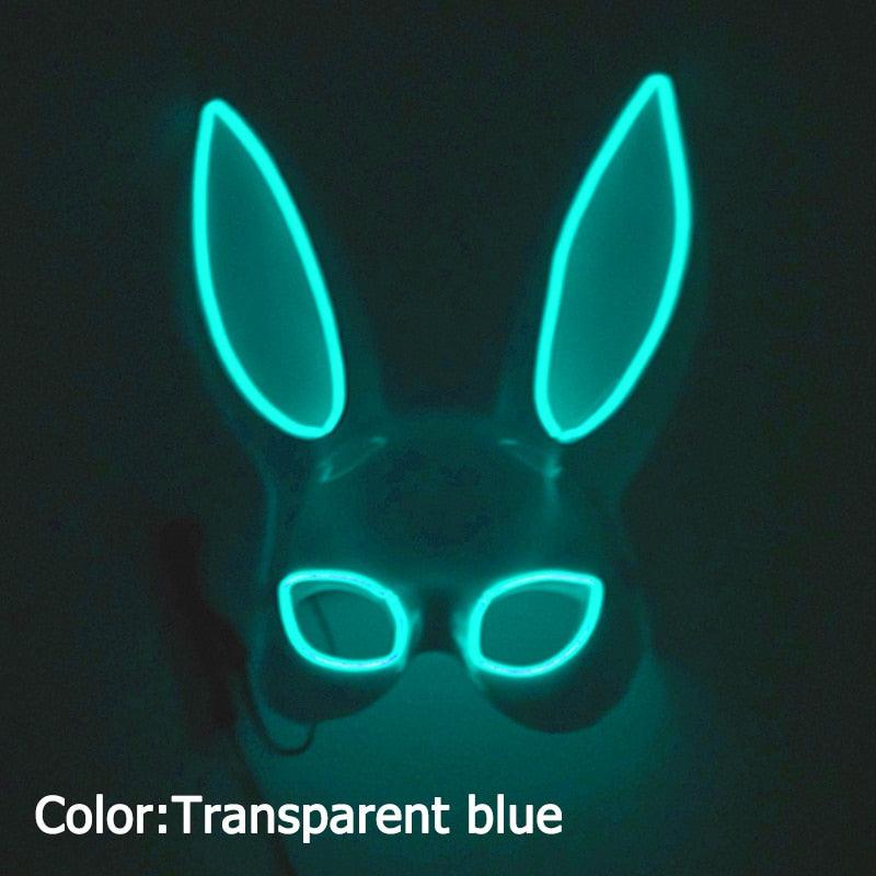 Glowing Bunny Wire Mask Face Masks - The Burner Shop