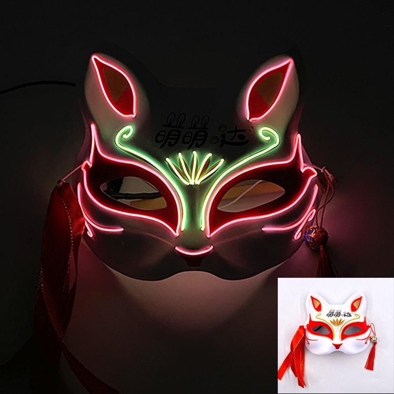 Glowing Bunny Wire Mask Face Masks - The Burner Shop