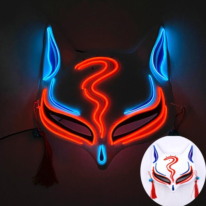 Glowing Bunny Wire Mask Face Masks - The Burner Shop