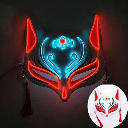 Glowing Bunny Wire Mask Face Masks - The Burner Shop