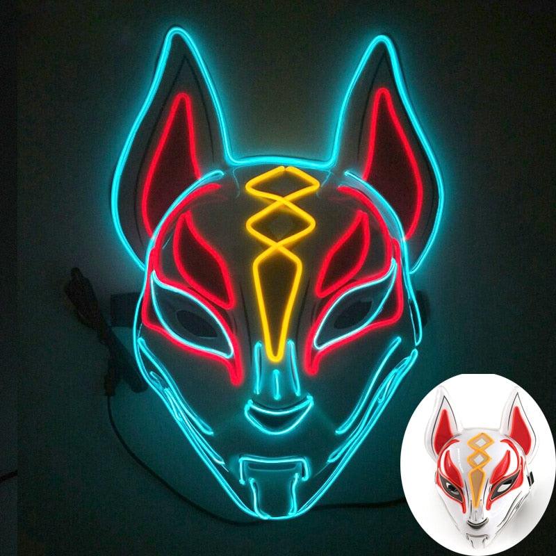 Glowing Bunny Wire Mask Face Masks - The Burner Shop
