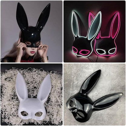 Glowing Bunny Wire Mask Face Masks - The Burner Shop