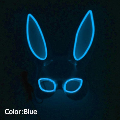 Glowing Bunny Wire Mask Face Masks - The Burner Shop