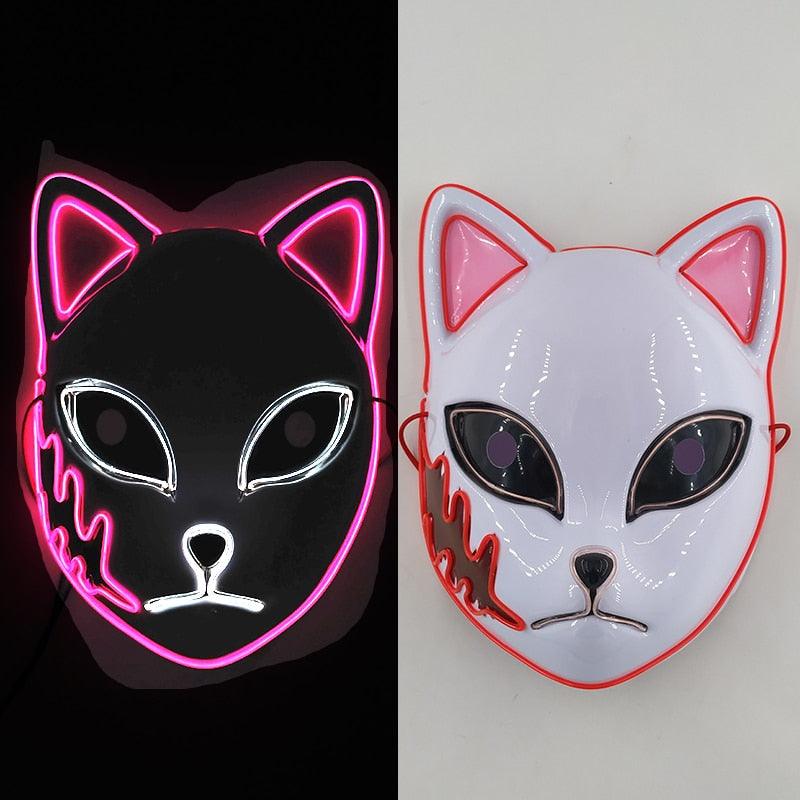 Glowing Bunny Wire Mask Face Masks - The Burner Shop