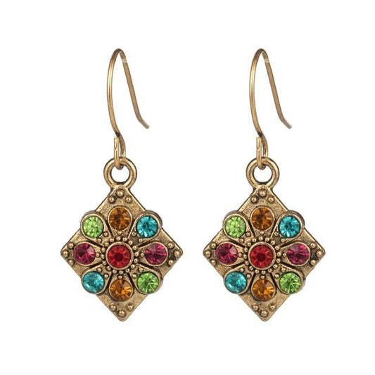 Golden Leaf Dangle Drop Earrings Earrings - The Burner Shop