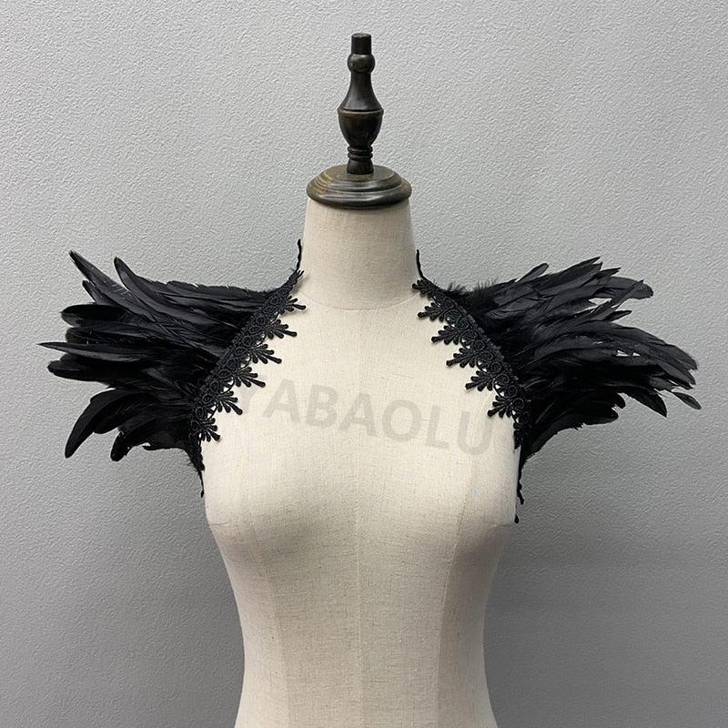 Gothic Feather Shrug Shrugs - The Burner Shop