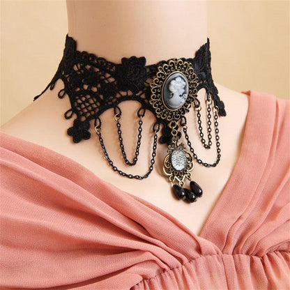 Gothic Lace Choker Necklaces - The Burner Shop