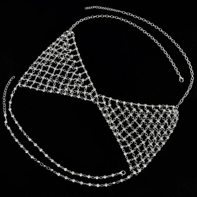 Gypsy Mesh Chain Bra Body Jewelry - The Burner Shop