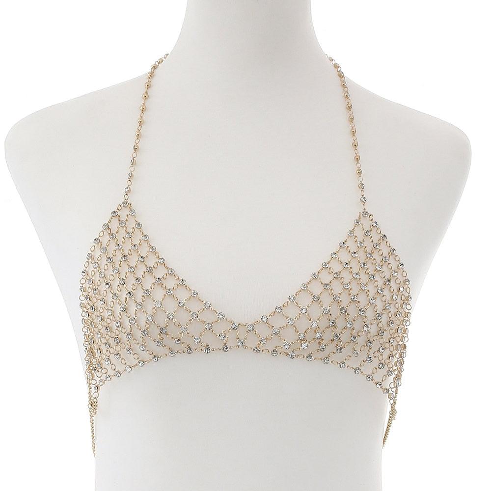 Gypsy Mesh Chain Bra Body Jewelry - The Burner Shop