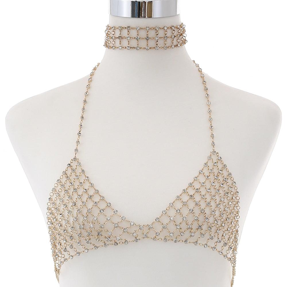 Gypsy Mesh Chain Bra Body Jewelry - The Burner Shop