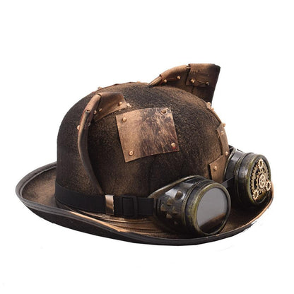 Handmade Retro Hat with Cat Ears Hats - The Burner Shop