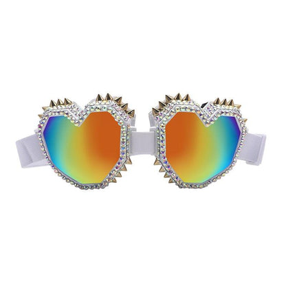 Heart Shaped Goggle Sunglasses Goggles - The Burner Shop