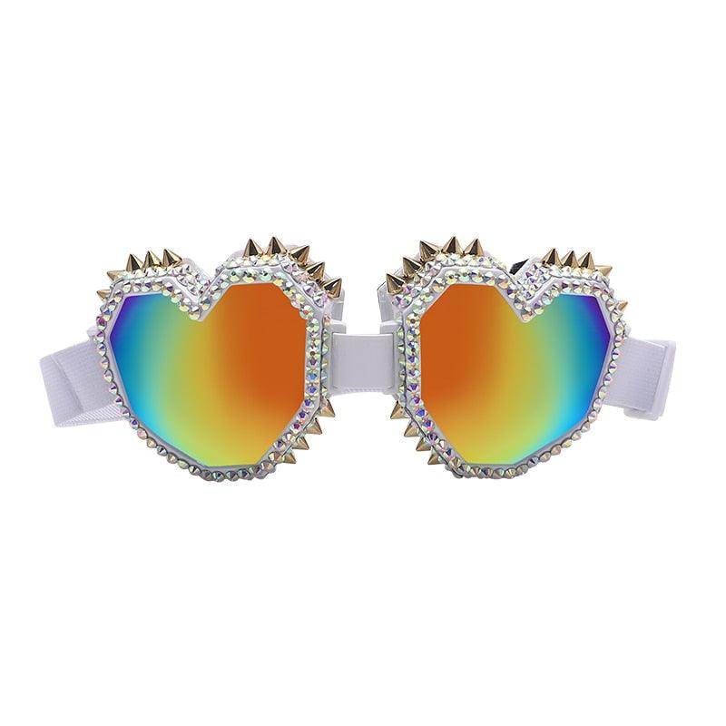 Heart Shaped Goggle Sunglasses Goggles - The Burner Shop