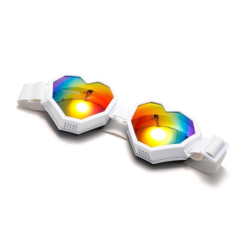 Heart Shaped Goggle Sunglasses Goggles - The Burner Shop