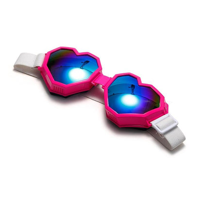 Heart Shaped Goggle Sunglasses Goggles - The Burner Shop