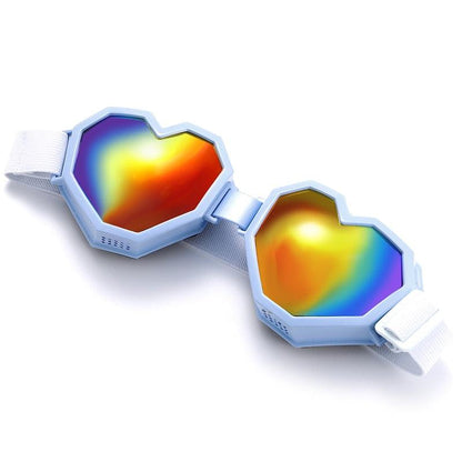 Heart Shaped Goggle Sunglasses Goggles - The Burner Shop