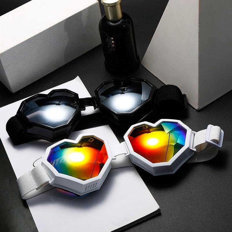 Heart Shaped Goggle Sunglasses Goggles - The Burner Shop