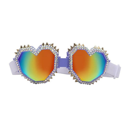 Heart Shaped Goggle Sunglasses Goggles - The Burner Shop