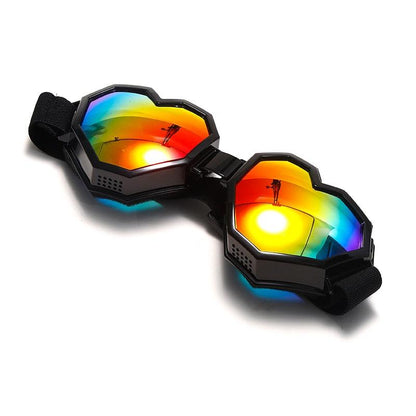 Heart Shaped Goggle Sunglasses Goggles - The Burner Shop