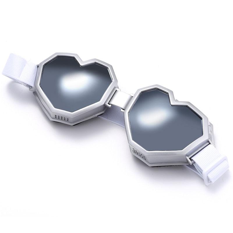 Heart Shaped Goggle Sunglasses Goggles - The Burner Shop