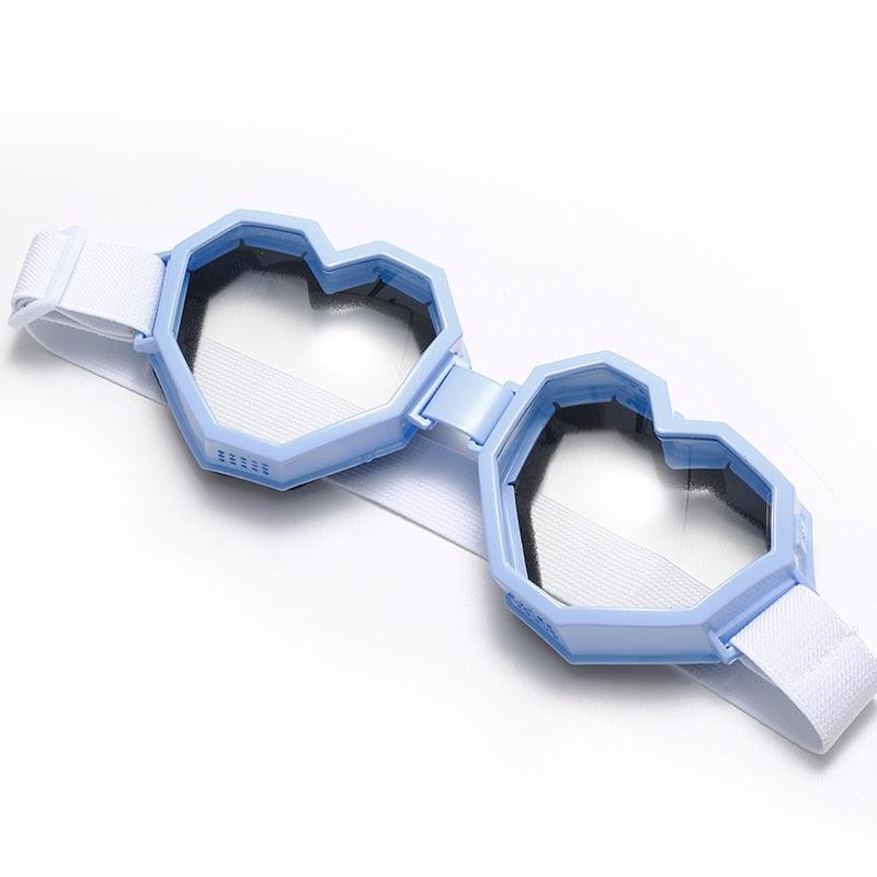 Heart Shaped Goggle Sunglasses Goggles - The Burner Shop
