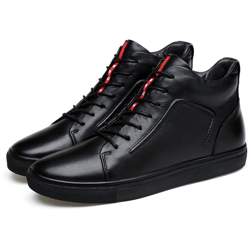 High Top Leather Boots Boots - The Burner Shop