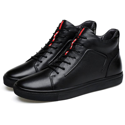 High Top Leather Boots Boots - The Burner Shop